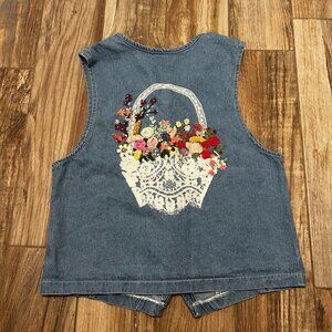 Vintage Stampede Custom Denim Vest